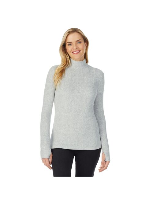 Women's Cuddl Duds® Fleecewear with Stretch Long Sleeve Mockneck Top