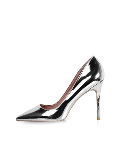 Elisabet Tang High Heels, Women Pumps Shoes 3.94 inch/10cm Pointed Toe Stiletto Sexy Prom Club Heels