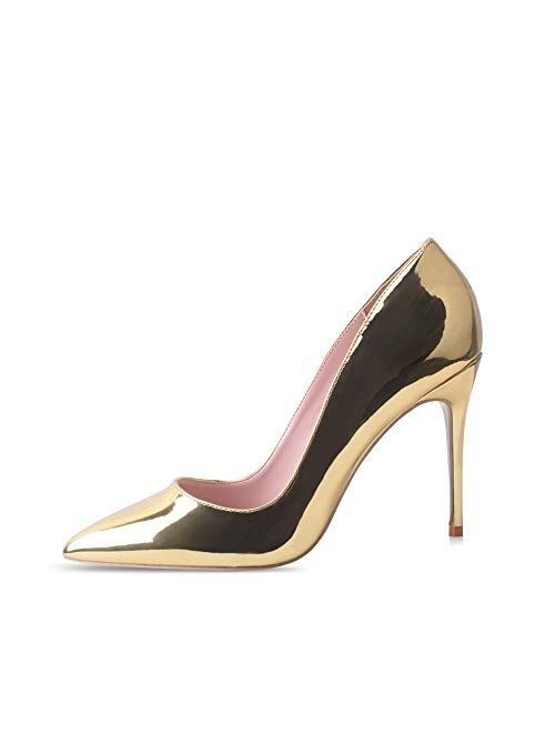 Elisabet Tang High Heels, Women Pumps Shoes 3.94 inch/10cm Pointed Toe Stiletto Sexy Prom Club Heels