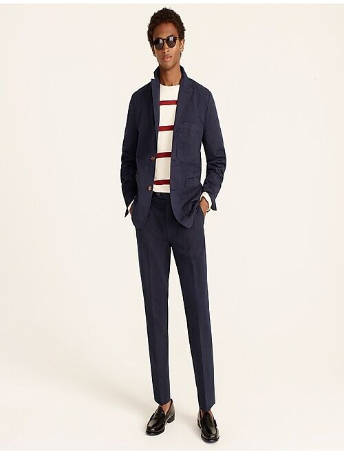 J.Crew Garment-dyed cotton-linen chino suit jacket