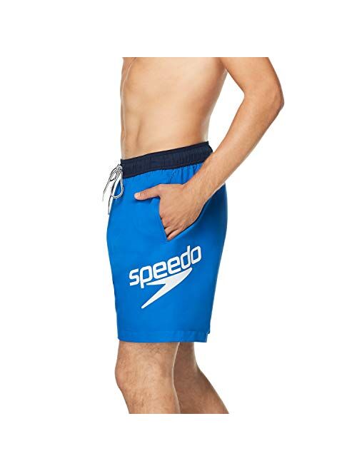 Speedo Men's Swim Trunk Mid Length Redondo Solid