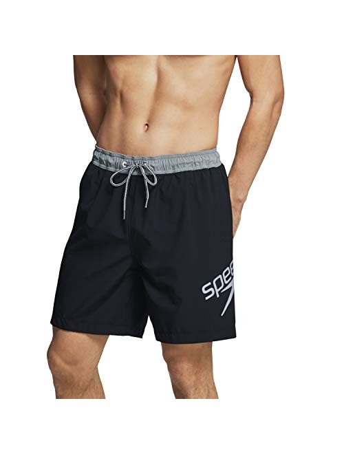 Speedo Men's Swim Trunk Mid Length Redondo Solid