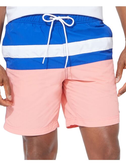 Nautica Men's Colorblocked 8" Swim Trunks