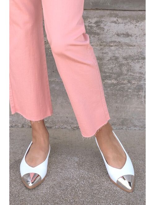 Lulus Lanxy Camel Cap Toe Flats