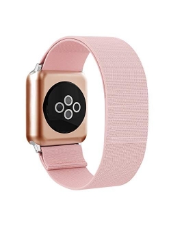 BMBEAR Stretchy Strap Loop Compatible with Apple Watch Band 38mm 40mm iWatch Series 6/5/4/3/2/1 Snow Leopard