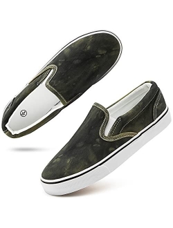 Women's Slip On Shoes Low Top Canvas Sneakers Fashion Casual Shoes