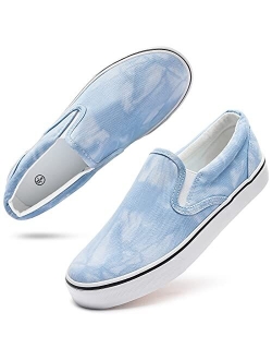 Women's Slip On Shoes Low Top Canvas Sneakers Fashion Casual Shoes