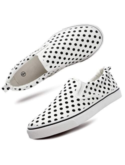 Women's Slip On Shoes Low Top Canvas Sneakers Fashion Casual Shoes