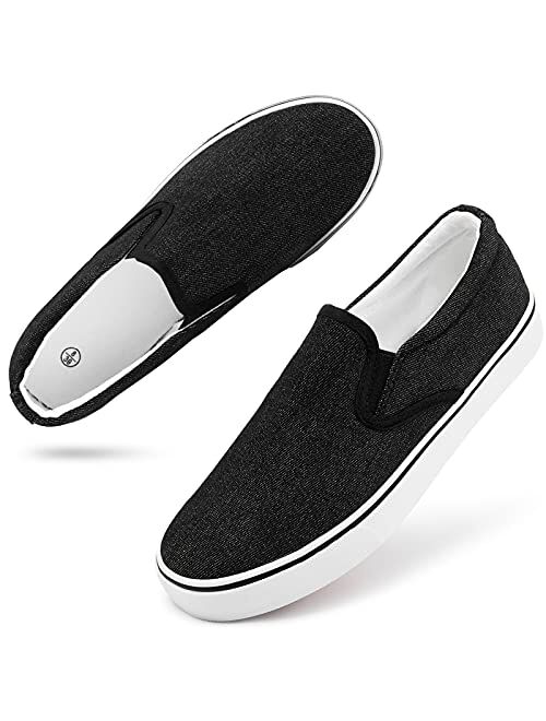 Women's Slip On Shoes Low Top Canvas Sneakers Fashion Casual Shoes