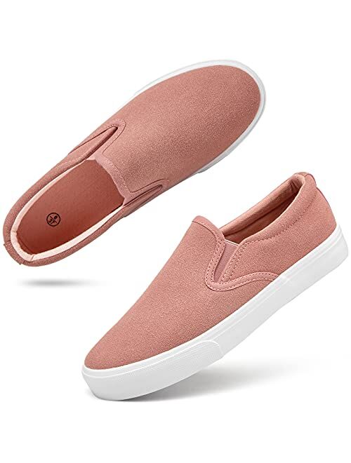 Women's Slip On Shoes Low Top Canvas Sneakers Fashion Casual Shoes