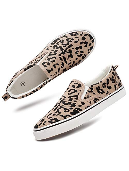 Women's Slip On Shoes Low Top Canvas Sneakers Fashion Casual Shoes