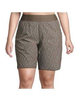 Plus Size Lands' End Quick Dry Thigh Minimizer Swim Board Shorts