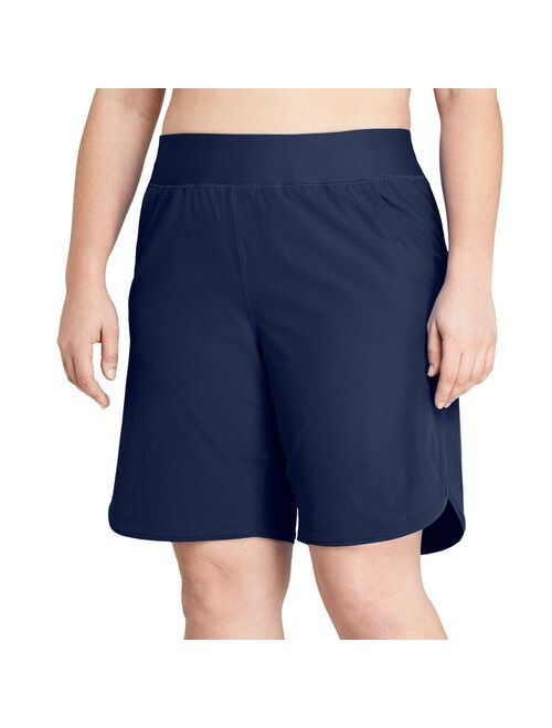 Plus Size Lands' End Quick Dry Thigh Minimizer Swim Board Shorts