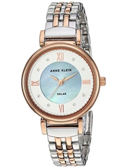 Considered Women's Solar Powered Premium Crystal Accented Bracelet Watch, AK/3630