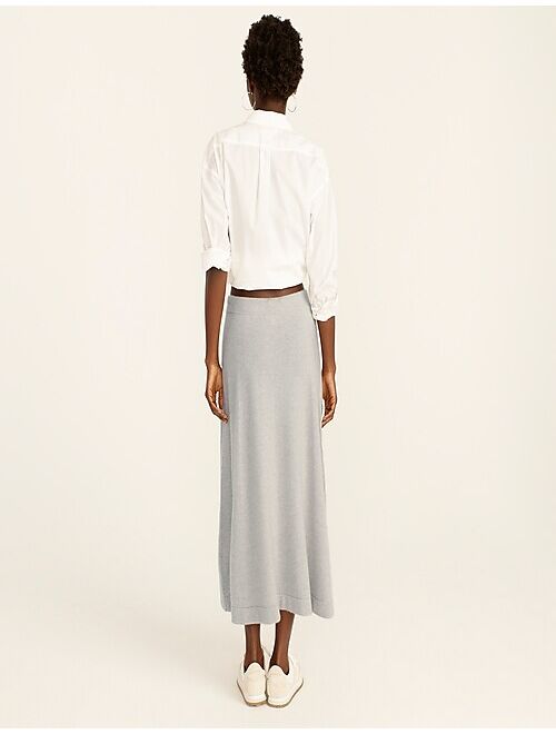 J.Crew Cashmere tie-waist skirt