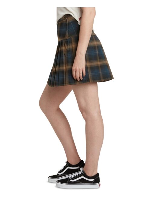 Dickies Seamed Plaid Skirt