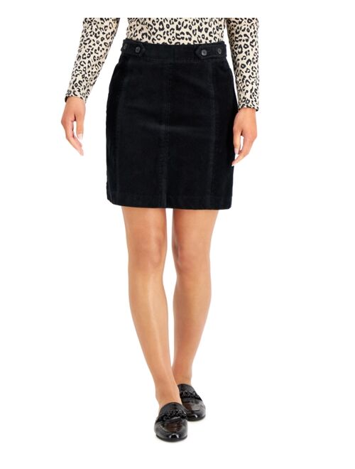 Charter Club Tummy-Control Corduroy Skirt, Created for Macy's