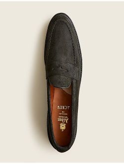 Alden for J.Crew lug penny loafers in suede
