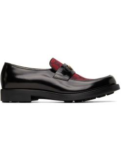 Black & Red GG Casual Loafers
