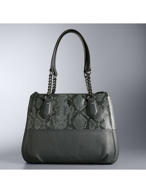 Simply Vera Vera Wang Bedford Triple Entry Satchel Bag