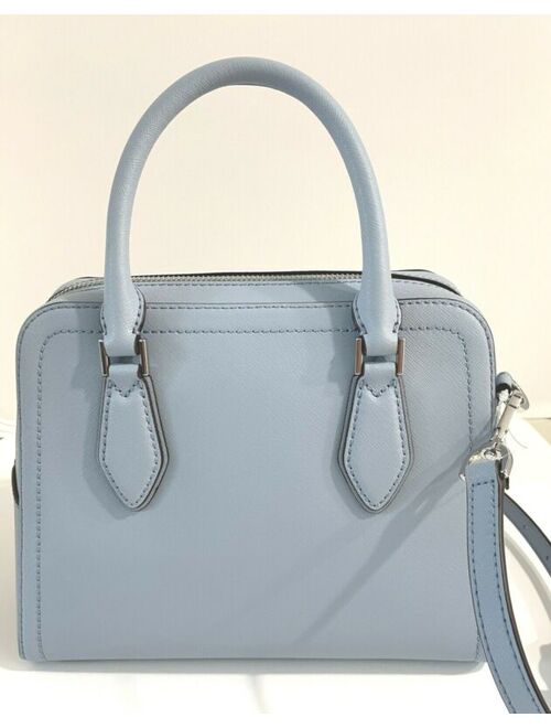 Buy MICHAEL KORS LEATHER AYDEN MEDIUM DOME SATCHEL BAG PALE BLUE RETAIL ...