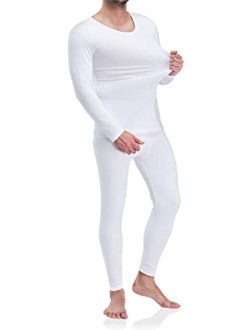 Men's Thermal Underwear Long Johns Set with Fleece Lined