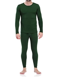 Men's Thermal Underwear Long Johns Set with Fleece Lined