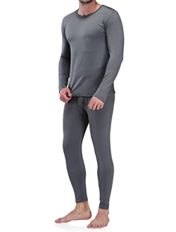 Men's Thermal Underwear Long Johns Set with Fleece Lined