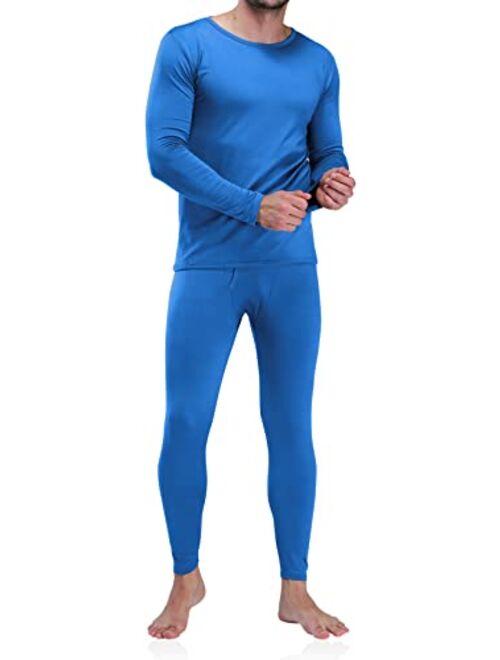 Men's Thermal Underwear Long Johns Set with Fleece Lined