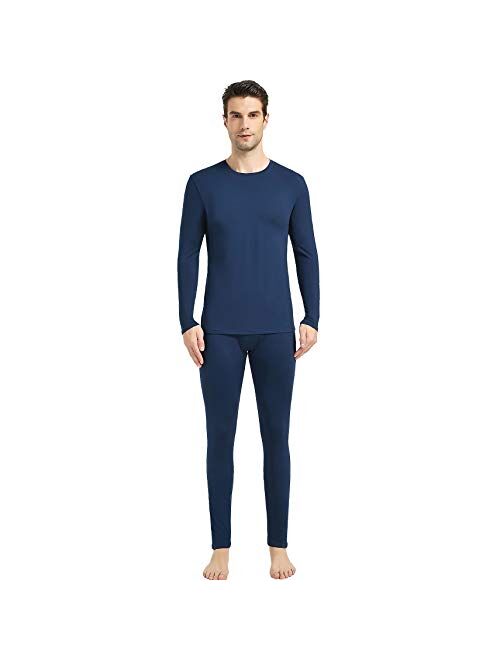 Starlemon Thermal Underwear for Men Ultra Soft Fleece Lined Thermal Winter Base Layers Long Johns Set