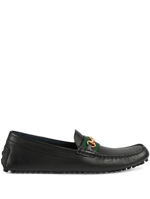 Gucci Web detail Slip-On Loafers