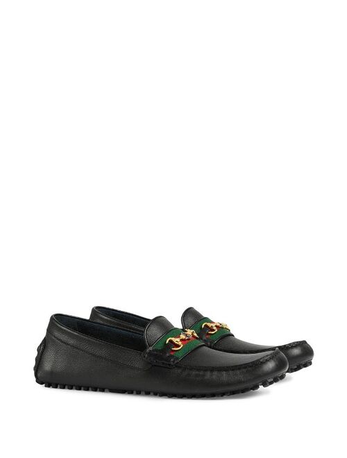 Gucci Web detail Slip-On Loafers