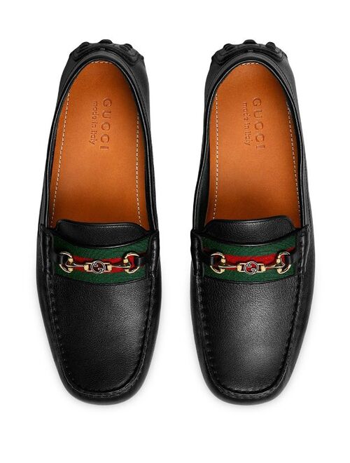 Gucci Web detail Slip-On Loafers