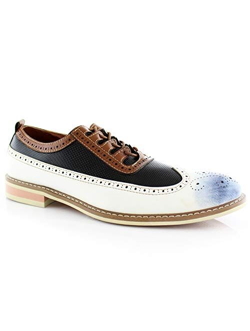 Ferro Aldo Men's Brogue Derby Shoes