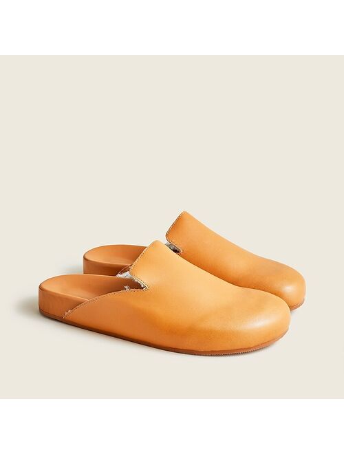 J.Crew Pacific shearling-lined leather clogs