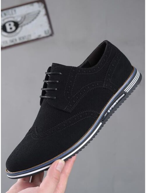 Shein Men Wingtip Lace-up Front Dress Shoes