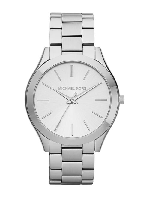 Michael Kors Unisex Slim Runway Stainless Steel Bracelet Watch 42mm