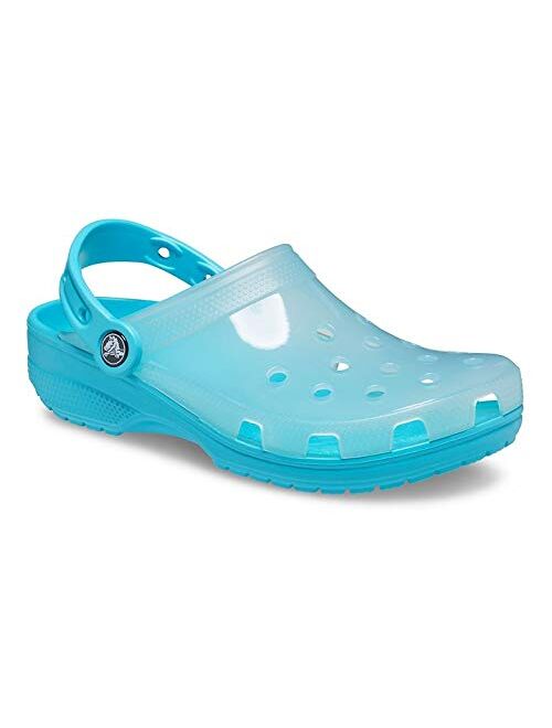 Crocs Unisex-Adult Men's and Women's Classic Translucent Clog