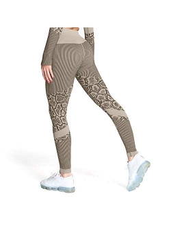 Aoxjox Yoga Pants for Women Workout High Waisted Gym Sport Adapt Animal Camo Seamless Leggings