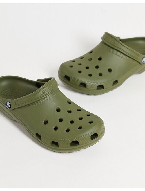 Crocs classic shoes in khaki green