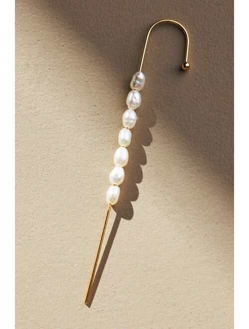 Anthropologie Pearl-Embellished Single Pin Earring