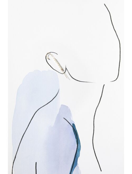 Anthropologie Pearl-Embellished Single Pin Earring