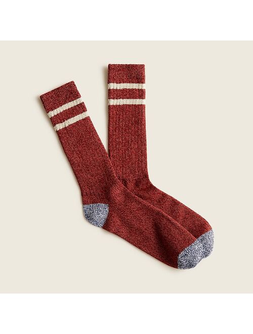 J.Crew Lightweight marled camp socks with double stripe