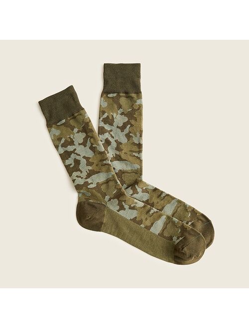 J.Crew Camouflage Crew Socks