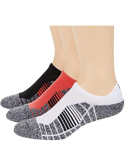 Under Armour Elevated + Performance No Show Socks 3-Pair