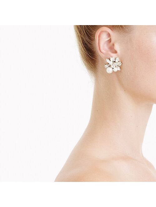 J.Crew Pearl and crystal earrings