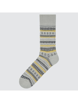 MEN HEATTECH FAIR ISLE SOCKS