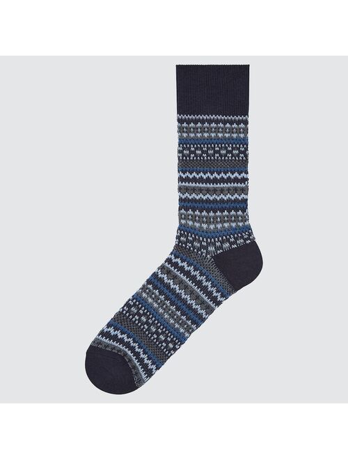 Uniqlo MEN HEATTECH FAIR ISLE SOCKS