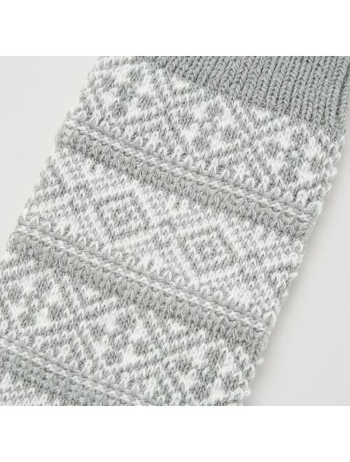 Uniqlo MEN HEATTECH FAIR ISLE SOCKS