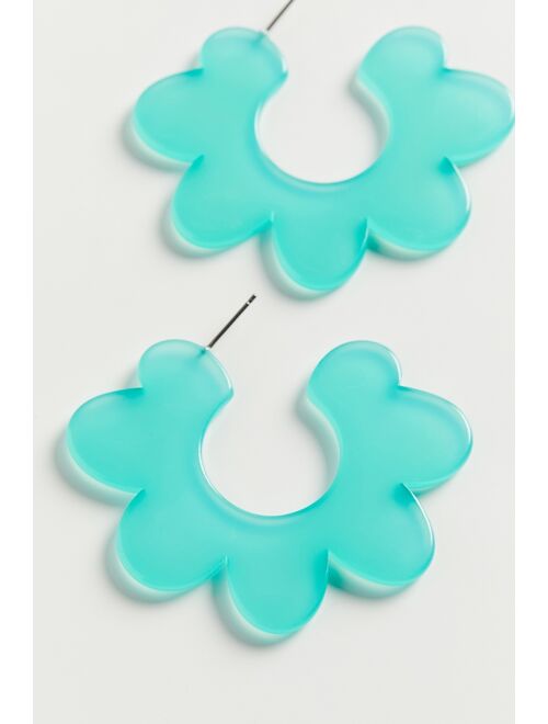 Urban outfitters Statement Flower Hoop Earring